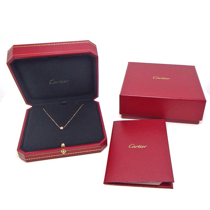 Cartier Necklace Dame le LM Diamant Leger 1 Point Diamond 18k Pink Gold — view 6