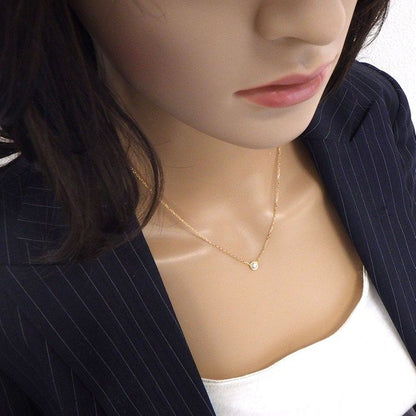 Cartier Necklace Dame le LM Diamant Leger 1 Point Diamond 18k Pink Gold — view 5