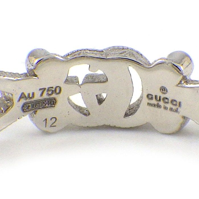 Gucci Ring Flora Double Flower Diamond 18k White Gold — view 3