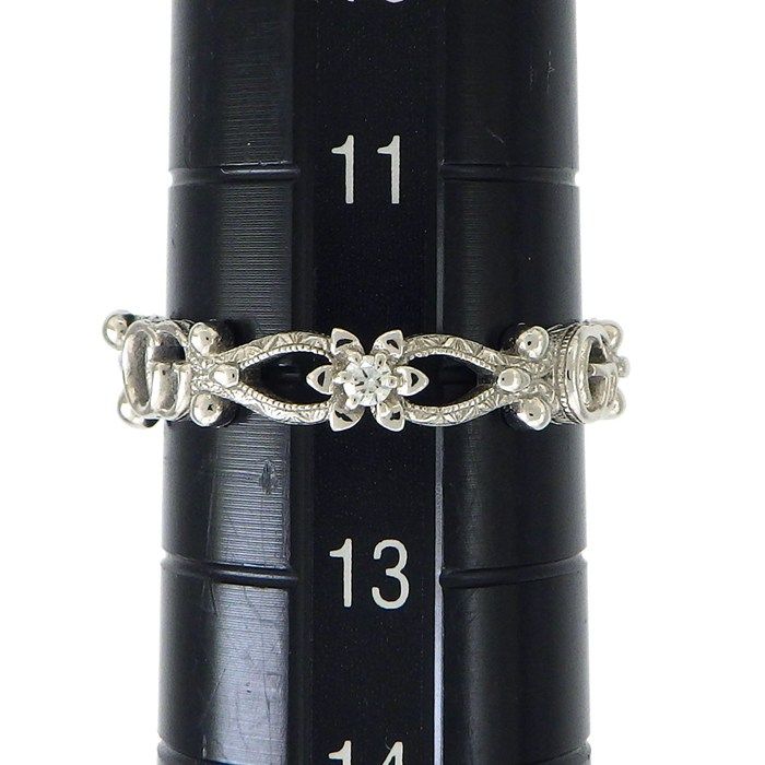 Gucci Ring Flora Double Flower Diamond 18k White Gold — view 5