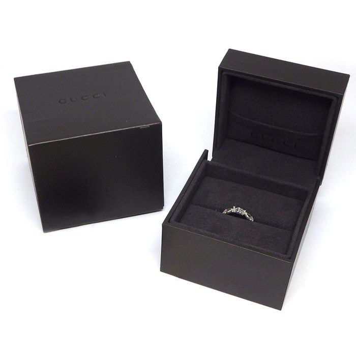 Gucci Ring Flora Double Flower Diamond 18k White Gold — view 6