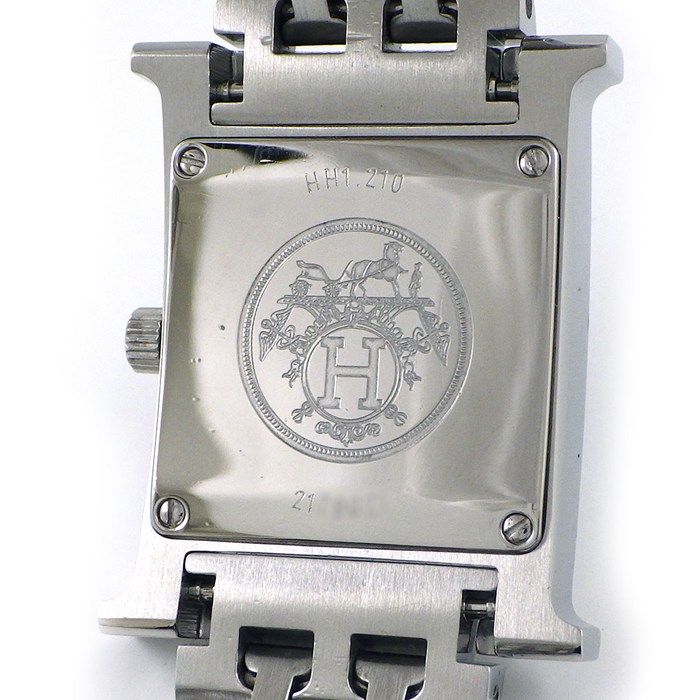 Hermes Watch Square Blue Dial SS Quartz Analog — view 4