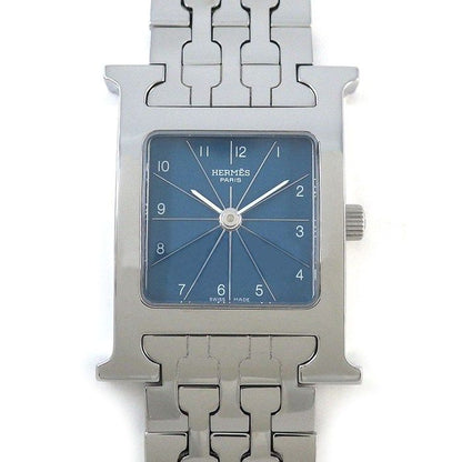 Hermes Watch Square Blue Dial SS Quartz Analog