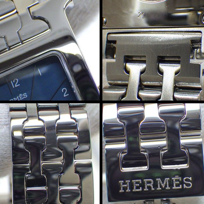 Hermes Watch Square Blue Dial SS Quartz Analog — view 7