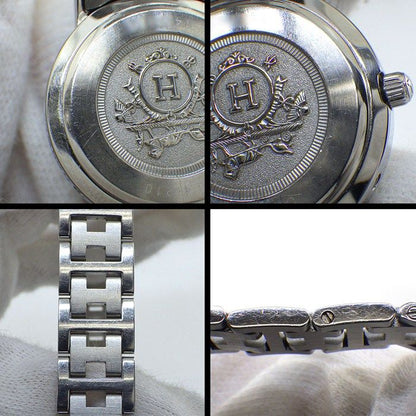 Hermes Watch Black Dial Date SS Quartz Analog — view 8