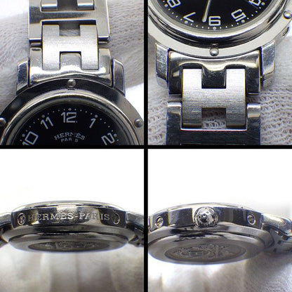 Hermes Watch Black Dial Date SS Quartz Analog — view 7