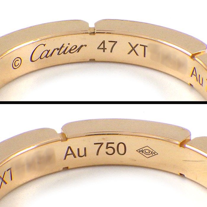 Cartier Ring Maillon Panthere Wedding Band Points Diamond Total 18k Pink Gold — view 3