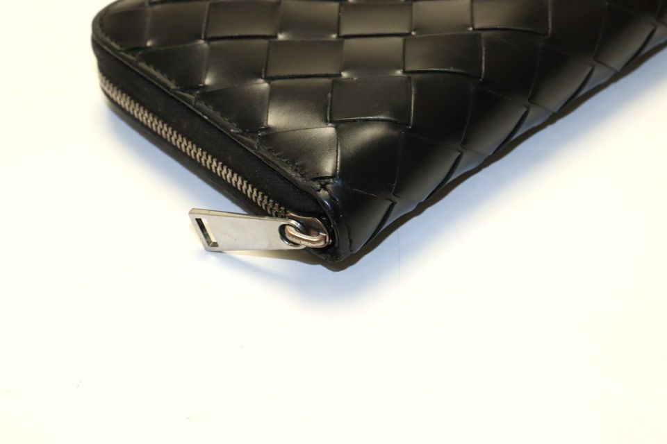 Bottega Veneta Intrecciato Leather Zip Around Wallet — view 4