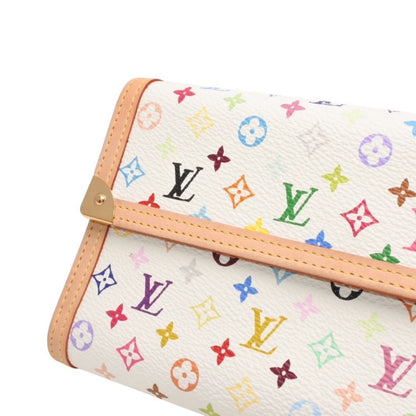 Louis Vuitton Porte Tresor International Wallet Takashi Murakami White — view 6