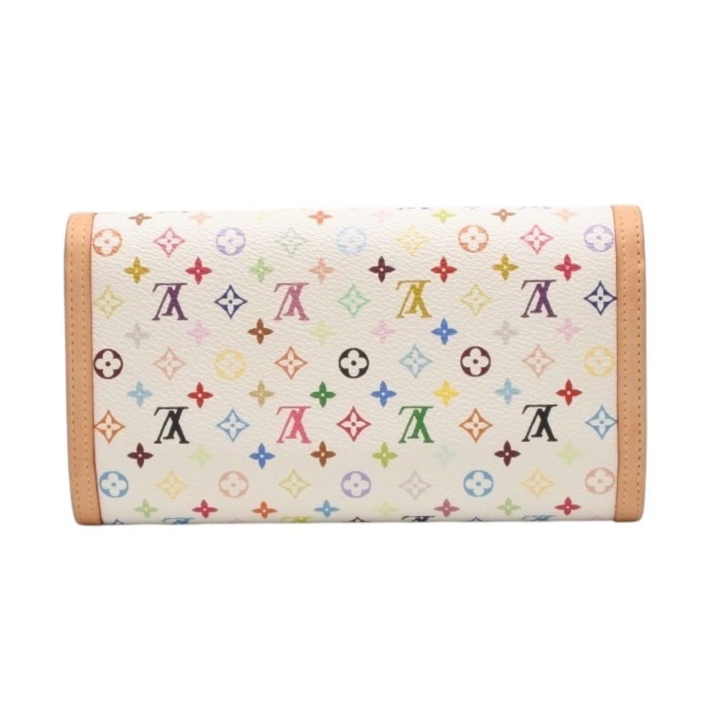 Louis Vuitton Porte Tresor International Wallet Takashi Murakami White — view 2