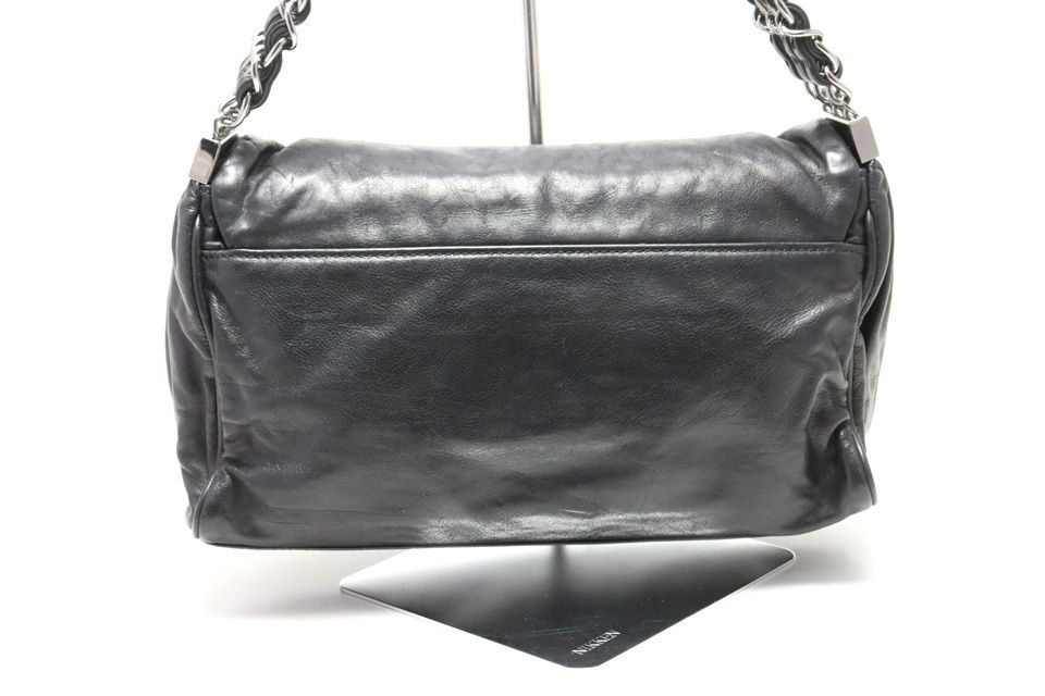 Chanel Jumbo CC Logo Leather Shoulder Bag — view 2