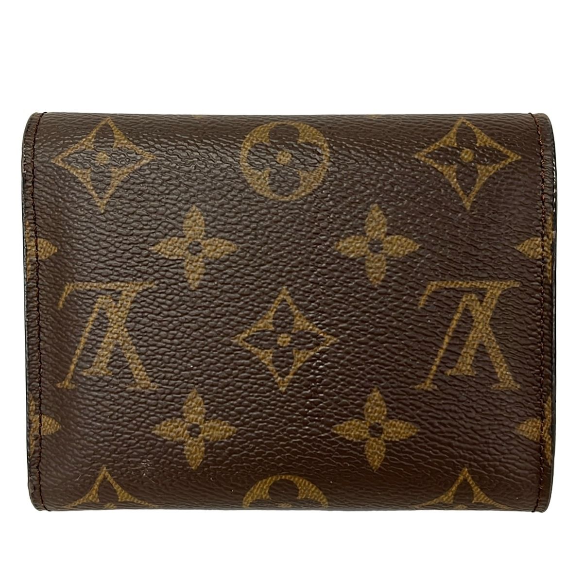 Louis Vuitton Trifold Wallet Monogram Portefeuille Victorine Initial Leather — view 2