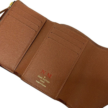 Louis Vuitton Trifold Wallet Monogram Portefeuille Victorine Initial Leather — view 3