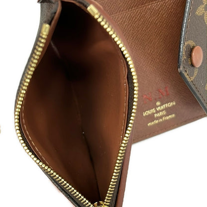 Louis Vuitton Trifold Wallet Monogram Portefeuille Victorine Initial Leather — view 4
