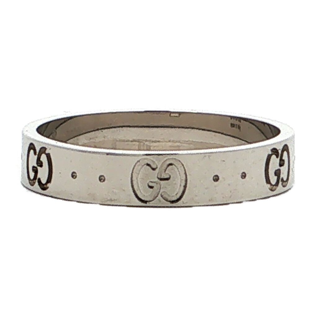 Gucci Icon Ring 18k White Gold 58