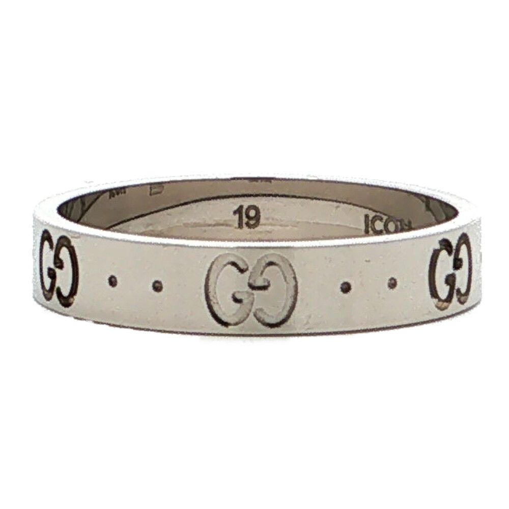Gucci Icon Ring 18k White Gold 58