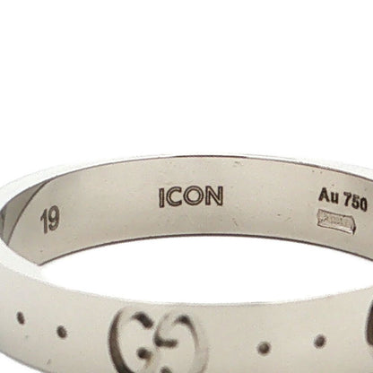 Gucci Icon Ring 18k White Gold 58