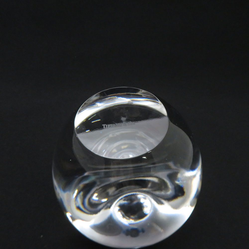 Tiffany & Co Apple Paperweight Crystal Glass Ornament — view 3