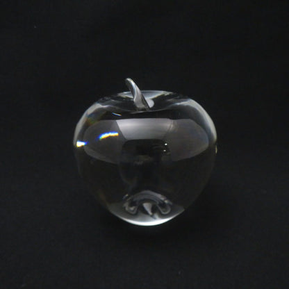 Tiffany & Co Apple Paperweight Crystal Glass Ornament — view 2