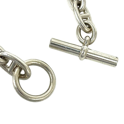 Hermes Chaine D'ancre GM 13 Pieces 925 Sterling Silver Chain Bracelet — view 4