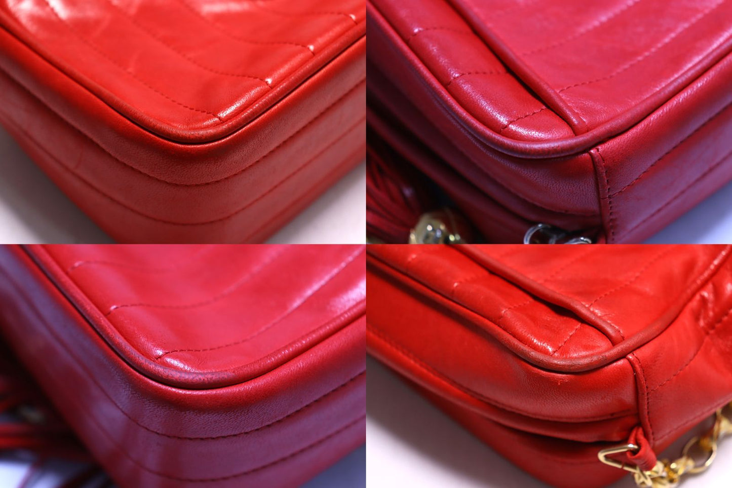 Chanel Mademoiselle CC Logo Leather Chain Shoulder Bag — view 9
