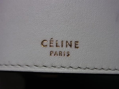 Celine Bracelet White Leather Gold — view 5
