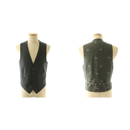 Celine Set 3 Piece Jacket Pants Vest Logo Gray — view 4