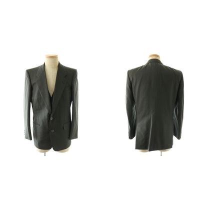 Celine Set 3 Piece Jacket Pants Vest Logo Gray — view 2