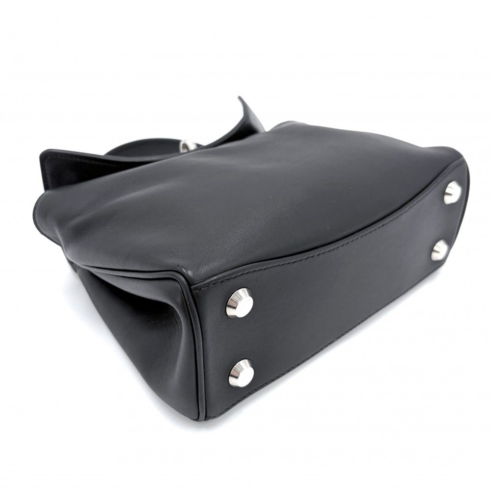 Balenciaga 2-Way Rodeo Mini Shoulder Bag Crossbody Calf Black Antique Silver — view 3