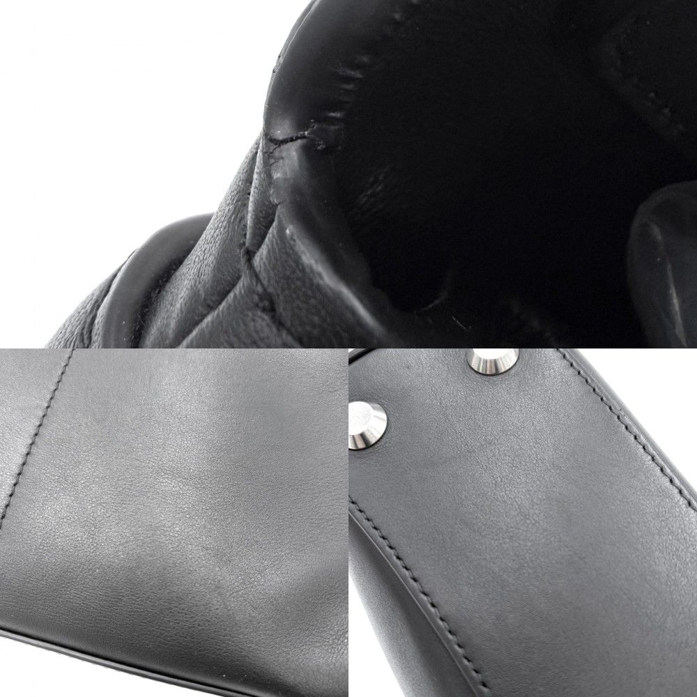 Balenciaga 2-Way Rodeo Mini Shoulder Bag Crossbody Calf Black Antique Silver — view 7