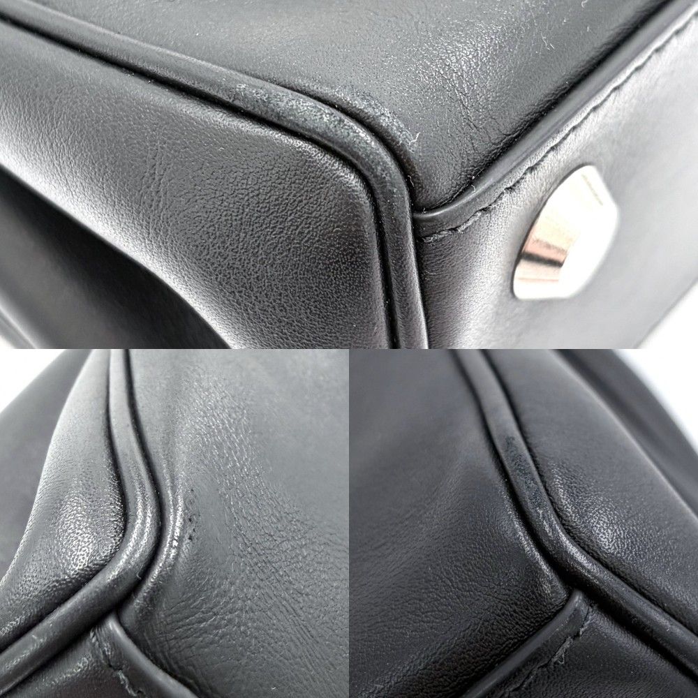 Balenciaga 2-Way Rodeo Mini Shoulder Bag Crossbody Calf Black Antique Silver — view 6