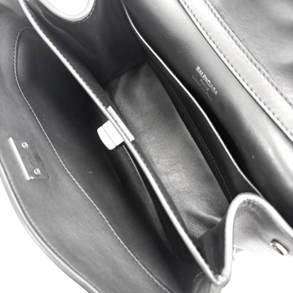 Balenciaga 2-Way Rodeo Mini Shoulder Bag Crossbody Calf Black Antique Silver — view 4