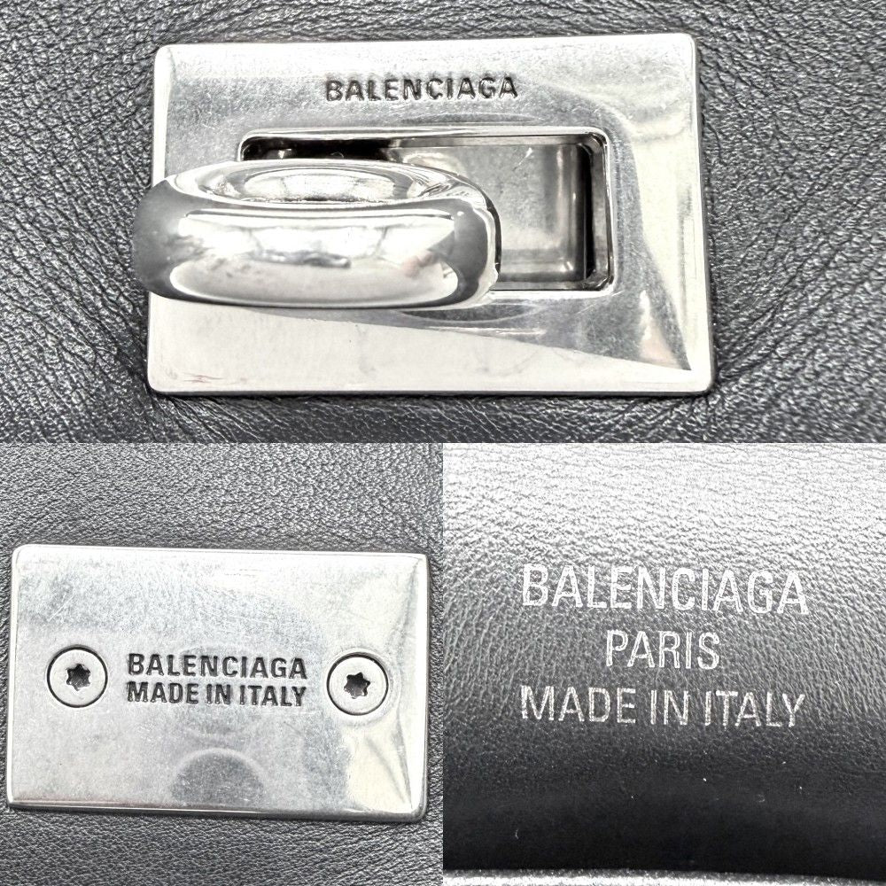 Balenciaga 2-Way Rodeo Mini Shoulder Bag Crossbody Calf Black Antique Silver — view 5