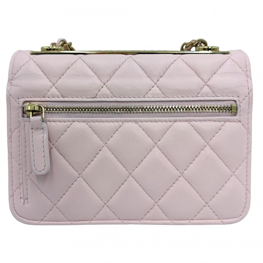 Chanel Chain Wallet Trendy CC Quilted Shoulder Bag Crossbody CC Logo Lambskin — view 2