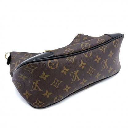 Louis Vuitton Shoulder Bag Monogram Boulogne PM Crossbody Black Noir Brown Gold — view 3