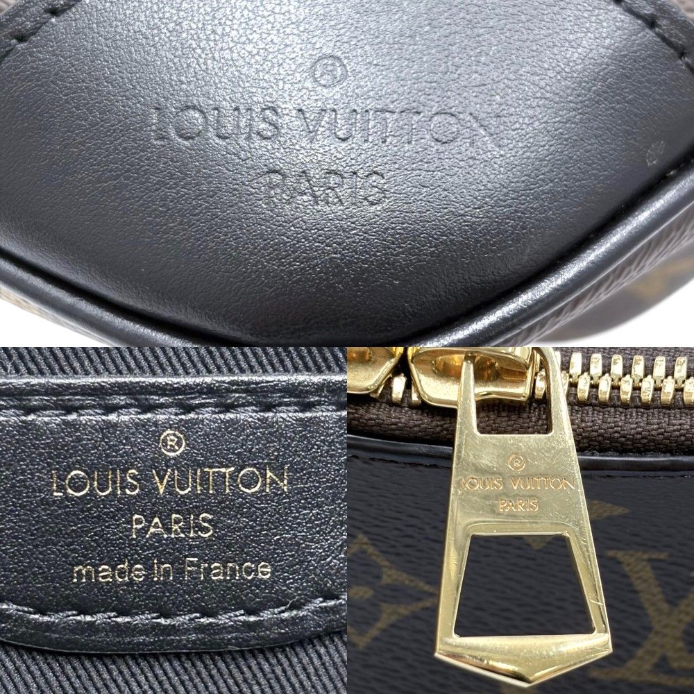 Louis Vuitton Shoulder Bag Monogram Boulogne PM Crossbody Black Noir Brown Gold — view 5