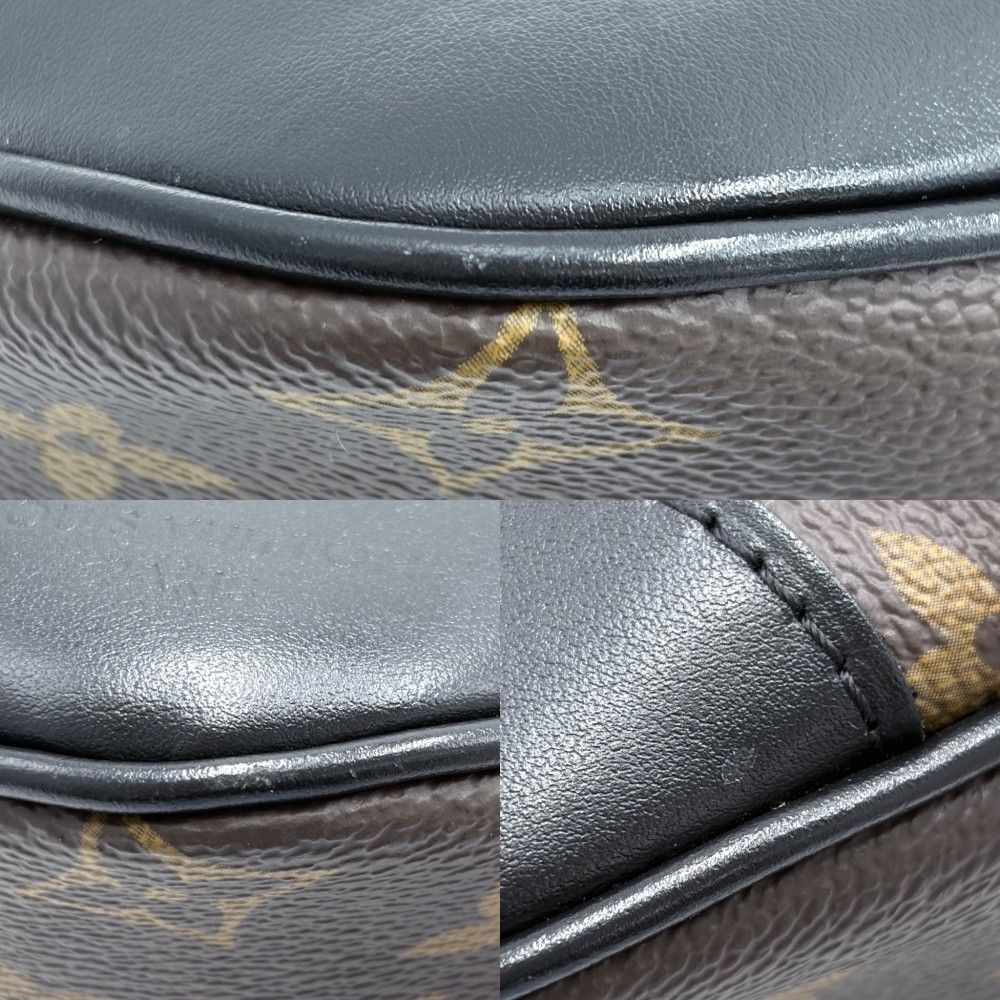 Louis Vuitton Shoulder Bag Monogram Boulogne PM Crossbody Black Noir Brown Gold — view 6