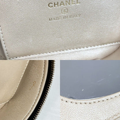 Chanel Quilted Vanity Mini Bag CC Logo Leather Black Gold — view 8