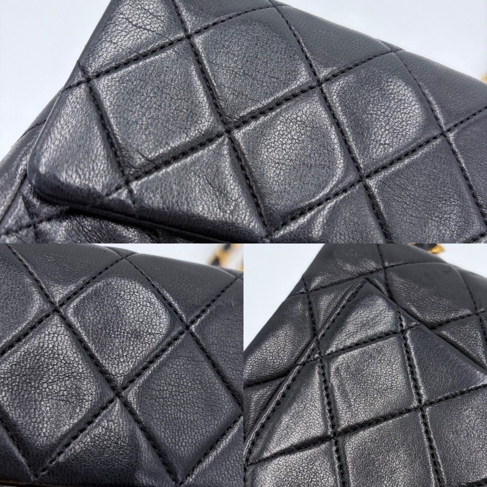 Chanel Shoulder Bag Mini Quilted Chain Turnlock Crossbody Mini Vintage CC Logo — view 7