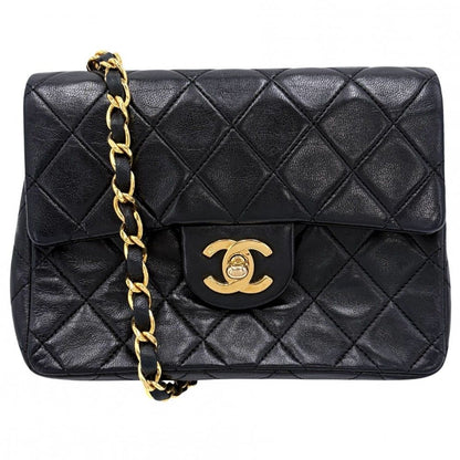 Chanel Shoulder Bag Mini Quilted Chain Turnlock Crossbody Mini Vintage CC Logo