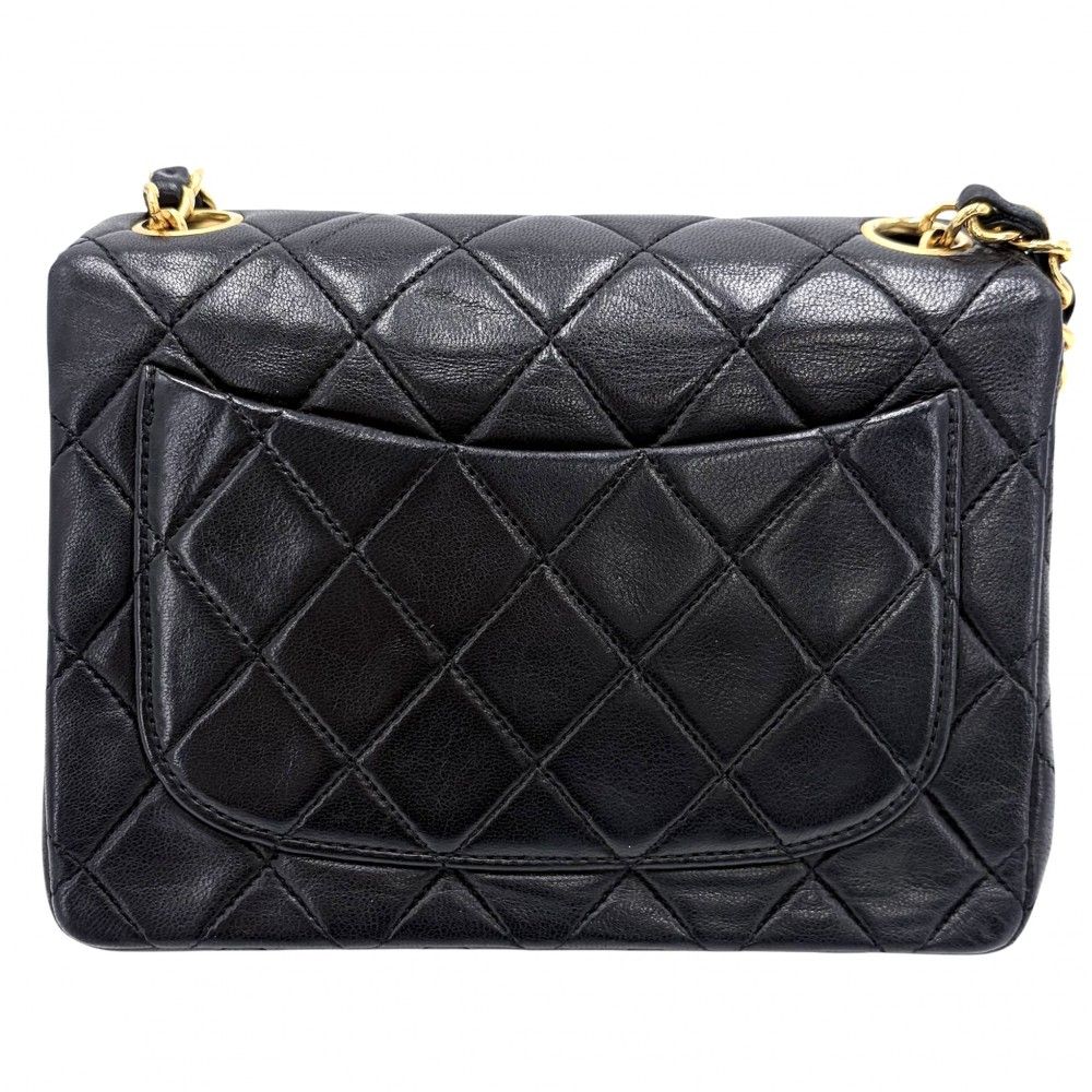 Chanel Shoulder Bag Mini Quilted Chain Turnlock Crossbody Mini Vintage CC Logo — view 2
