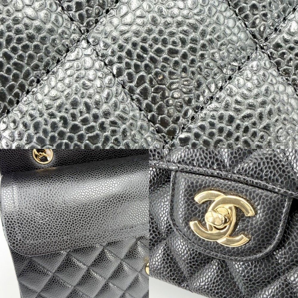 Chanel Shoulder Bag Quilted 25 Double Flap Chain Crossbody CC Logo Turnlock — view 7