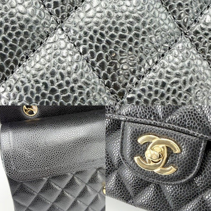 Chanel Shoulder Bag Quilted 25 Double Flap Chain Crossbody CC Logo Turnlock — view 7