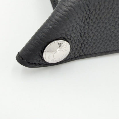 Hermes Shoulder Bag Vidopoche Leather Black Silver — view 6