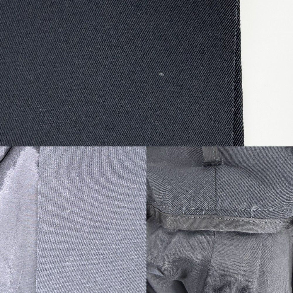 Prada Skirt Triangle Logo Simple 40 Navy Polyester Elastane — view 6