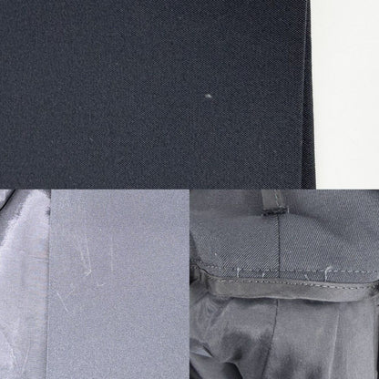 Prada Skirt Triangle Logo Simple 40 Navy Polyester Elastane — view 6