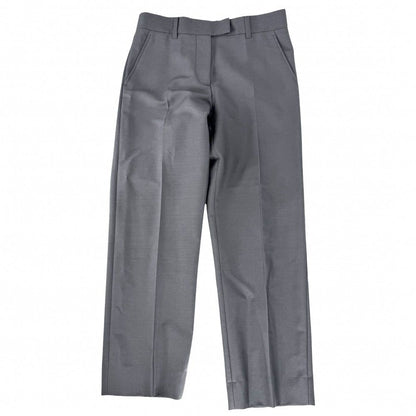 Miu Miu Miu Pants Pocket Logo Bottom Trousers 38 Gray Mohair Virgin Wool Spring