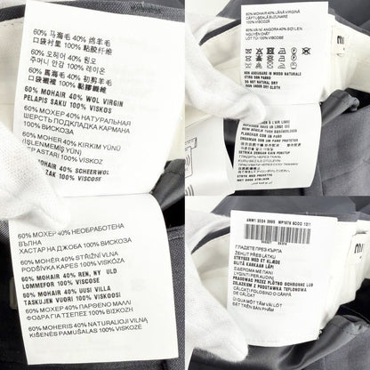Miu Miu Miu Pants Pocket Logo Bottom Trousers 38 Gray Mohair Virgin Wool Spring — view 4