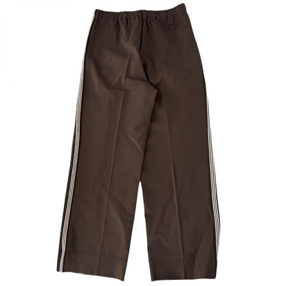 Miu Miu Miu Pants Jersey Back Logo Bottom Side Line 38 Brown Rayon Nylon — view 2