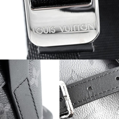 Louis Vuitton Backpack Monogram Eclipse Reverse Christopher MM Black Silver — view 9